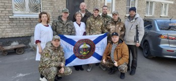Сотрудники &quot;Союза Маринс Групп&quot; совместно с ветеранами морской пехоты передали помощь детдому в Донецке